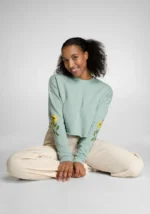 7503 Women's Fleece Crop Sweatshirt - Image 4