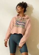 7502 Women's Fleece Crop Hoodie - Image 4