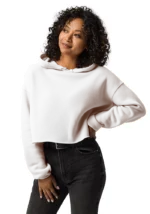 7502 Women's Fleece Crop Hoodie - Image 5
